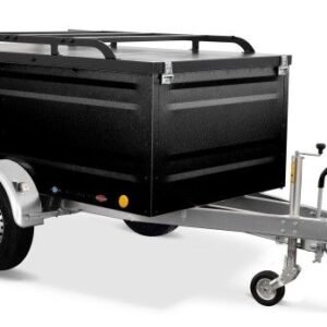 TPV Kofferanhänger 1300kg KT-EB3 Geschlossen Gebremst Schwarz